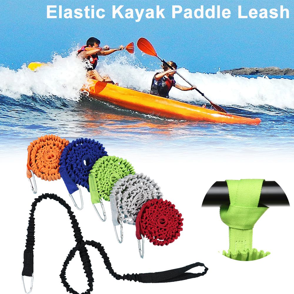 Adjustable Elastic Kayak Canoe - Fishing Kayak Paddle Leash recension och pris