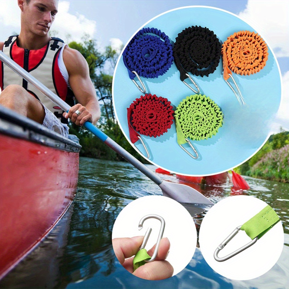 1PC Adjustable Elastic Kayak P - Fishing Kayak Paddle Leash recension och pris
